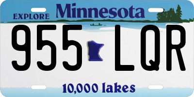 MN license plate 955LQR
