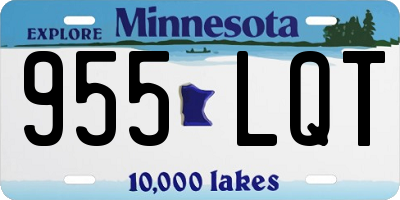 MN license plate 955LQT