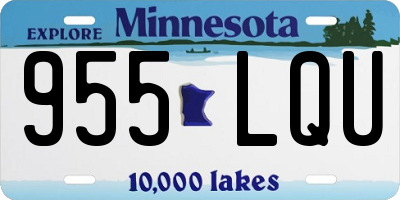 MN license plate 955LQU