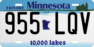 MN license plate 955LQV