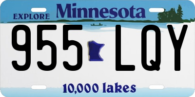 MN license plate 955LQY