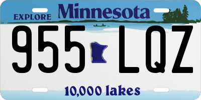 MN license plate 955LQZ