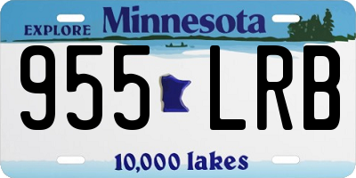 MN license plate 955LRB