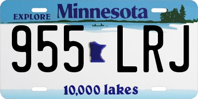 MN license plate 955LRJ
