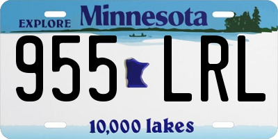 MN license plate 955LRL