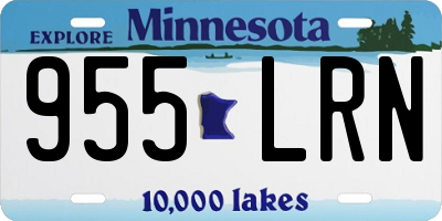 MN license plate 955LRN