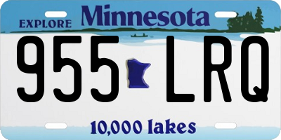 MN license plate 955LRQ