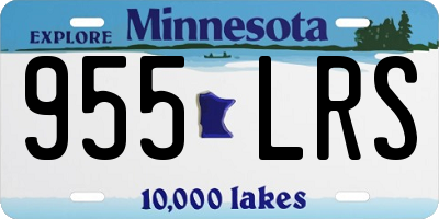 MN license plate 955LRS