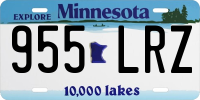 MN license plate 955LRZ
