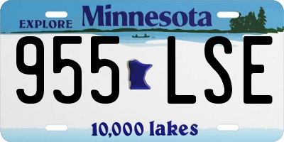 MN license plate 955LSE