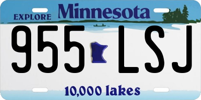 MN license plate 955LSJ