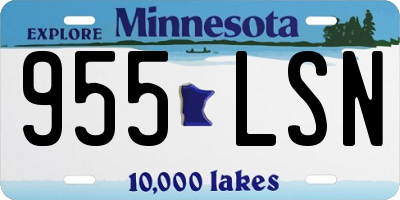 MN license plate 955LSN