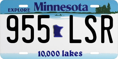 MN license plate 955LSR