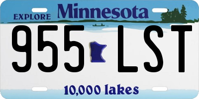 MN license plate 955LST