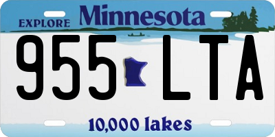 MN license plate 955LTA