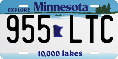 MN license plate 955LTC