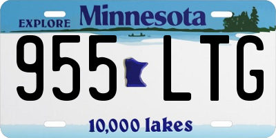 MN license plate 955LTG
