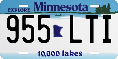 MN license plate 955LTI
