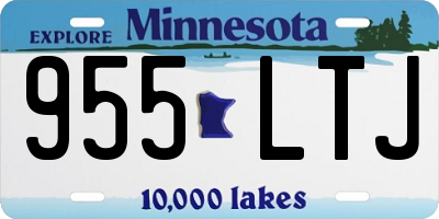 MN license plate 955LTJ