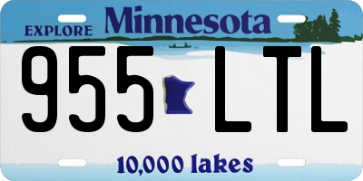 MN license plate 955LTL
