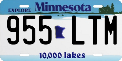 MN license plate 955LTM