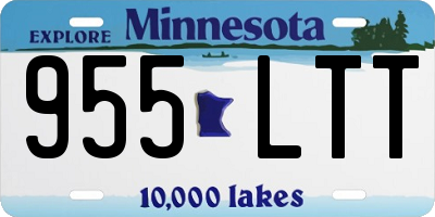 MN license plate 955LTT