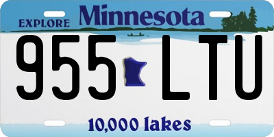 MN license plate 955LTU