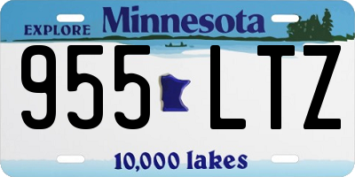 MN license plate 955LTZ