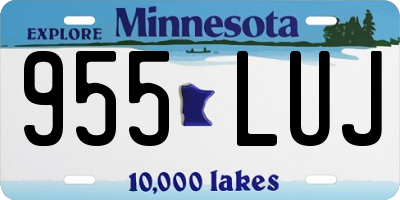 MN license plate 955LUJ