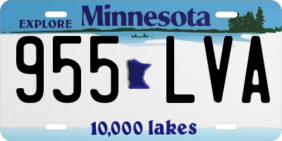 MN license plate 955LVA