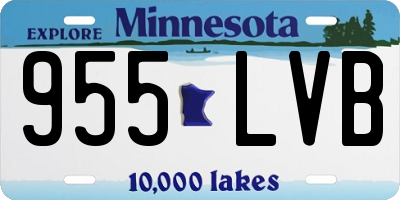 MN license plate 955LVB
