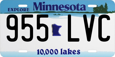 MN license plate 955LVC