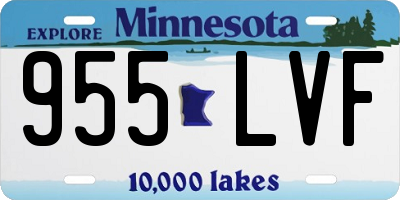 MN license plate 955LVF