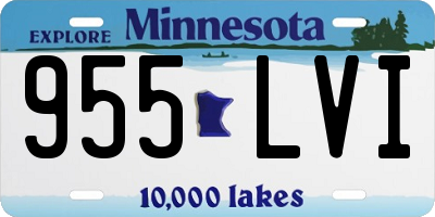 MN license plate 955LVI