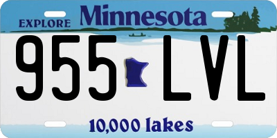 MN license plate 955LVL