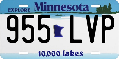 MN license plate 955LVP