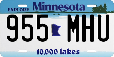 MN license plate 955MHU