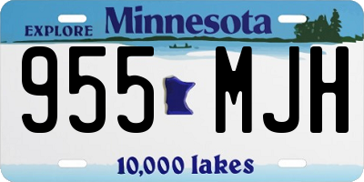 MN license plate 955MJH