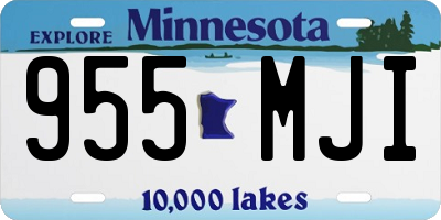 MN license plate 955MJI