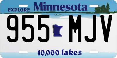 MN license plate 955MJV