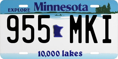 MN license plate 955MKI