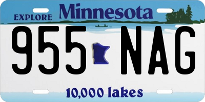 MN license plate 955NAG