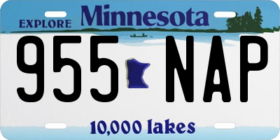 MN license plate 955NAP