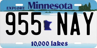 MN license plate 955NAY