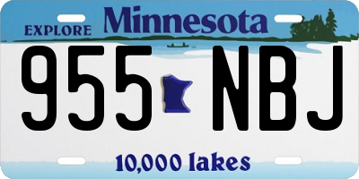 MN license plate 955NBJ