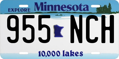 MN license plate 955NCH