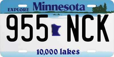 MN license plate 955NCK