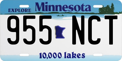 MN license plate 955NCT