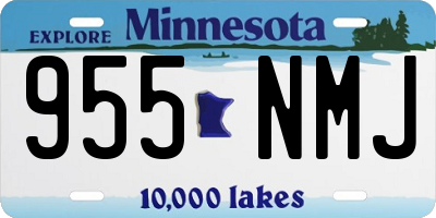 MN license plate 955NMJ