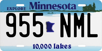 MN license plate 955NML